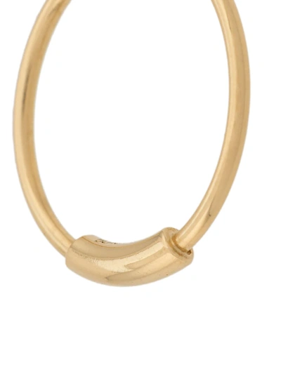 Shop Maria Black Basic S Hoop Earrings In Gold