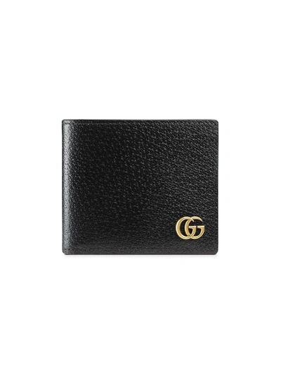 Shop Gucci Gg Marmont Leather Wallet In Black