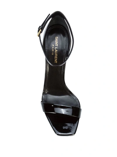 Shop Saint Laurent Jane 105 Sandals In Black