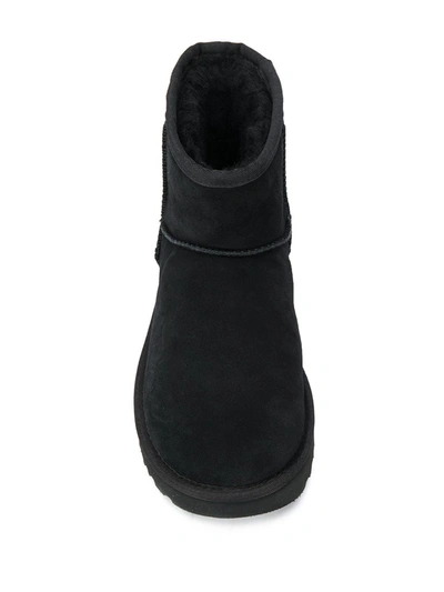 Shop Ugg Logo Print Ankle Boots In Black