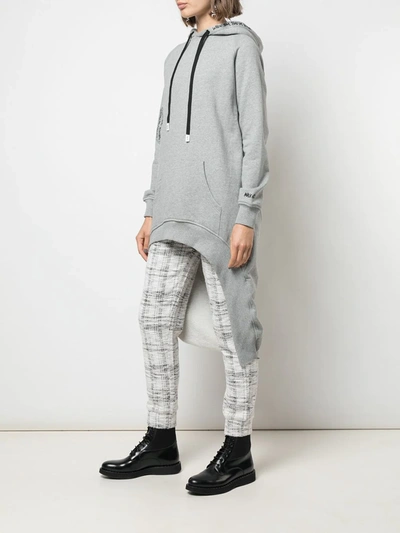 Shop Haculla Pardon Extended Hoodie In Grey