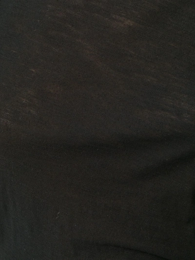 James Perse Sheer Slub Crew Neck Tee In Black