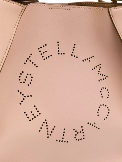 Shop Stella Mccartney Stella Logo Shoulder Bag In Neutrals