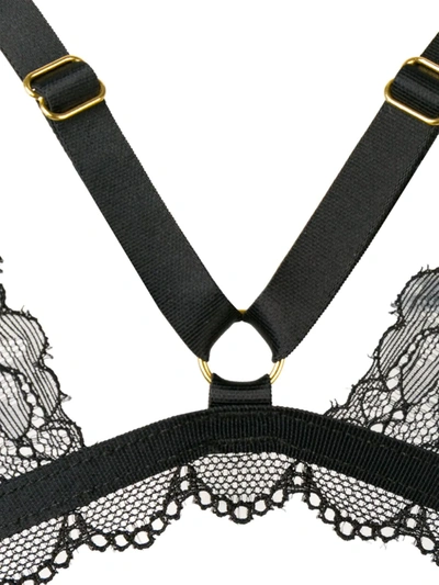 Shop Maison Close Le Petit Secret Triangle Bra In Black