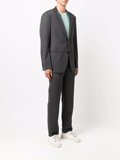 Giorgio Armani Slim-fit Wool Two-piece Suit In Grey