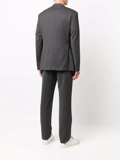Giorgio Armani Slim-fit Wool Two-piece Suit In Grey