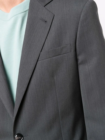 Giorgio Armani Slim-fit Wool Two-piece Suit In Grey