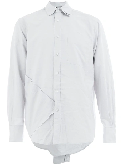 Moohong Double Collar Shirt In Grey