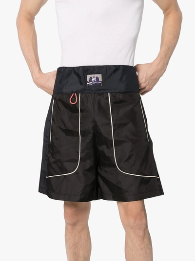 Shop Boramy Viguier Boxing-style Bermuda Shorts In Black