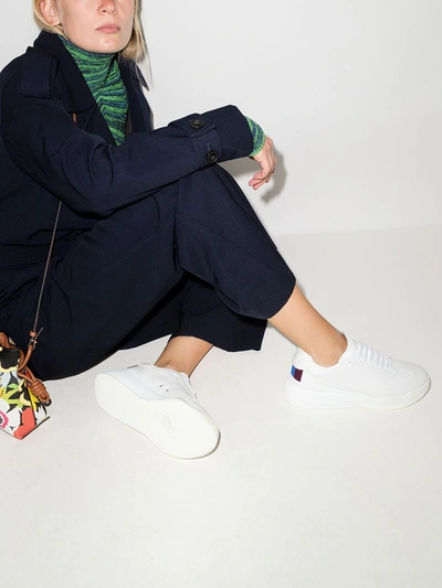 Shop Stella Mccartney Loop Low-top Sneakers In White