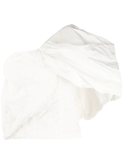 Shop Givenchy Voluminous One Shoulder Top In White