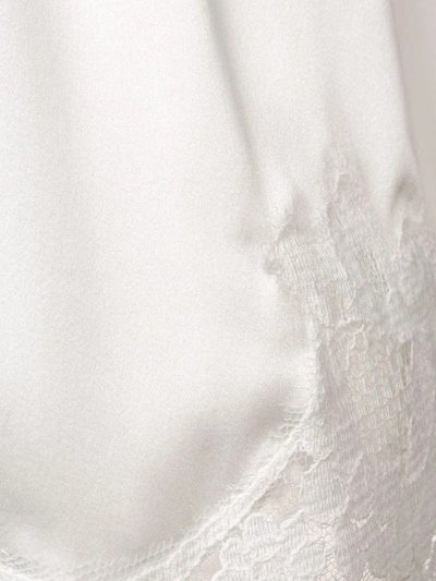 Dolce & Gabbana Lace Detail Lingerie Shorts In White