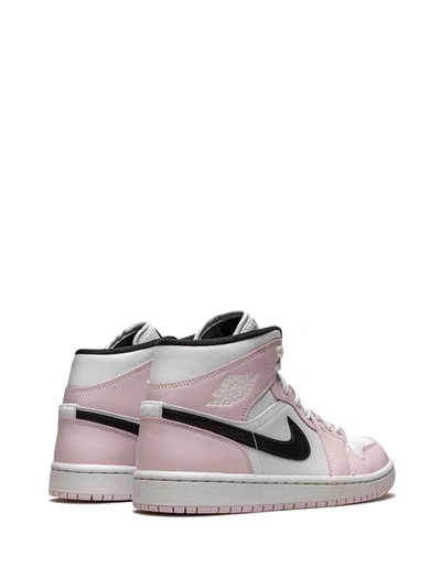 Shop Jordan Air  1 Mid Sneakers In Weiss