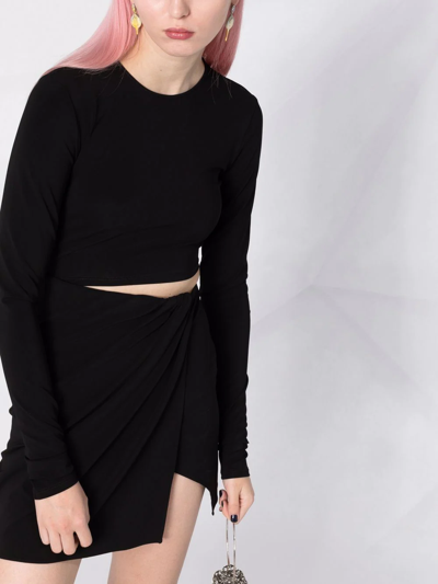 Shop The Andamane Gia Cut Out Mini Dress In Black
