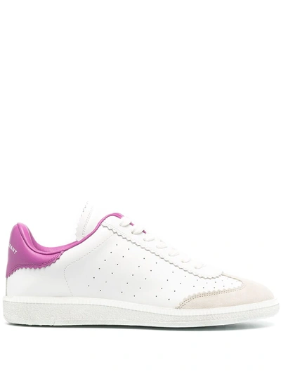 Shop Isabel Marant Bryce Low-top Sneakers In White ,pink