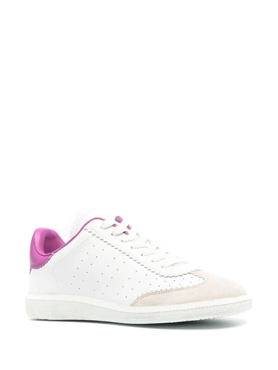 Shop Isabel Marant Bryce Low-top Sneakers In White ,pink