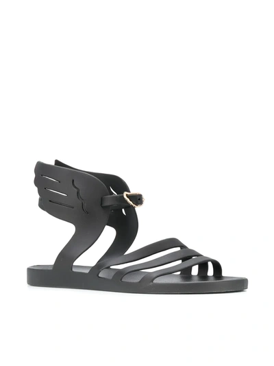 Ancient Greek Sandals Ikaria Jelly Wing-detail Sandals In Black