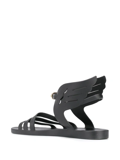 Ancient Greek Sandals Ikaria Jelly Wing-detail Sandals In Black