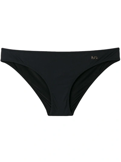 Shop Dolce & Gabbana Logo-tag Bikini Bottoms In Black