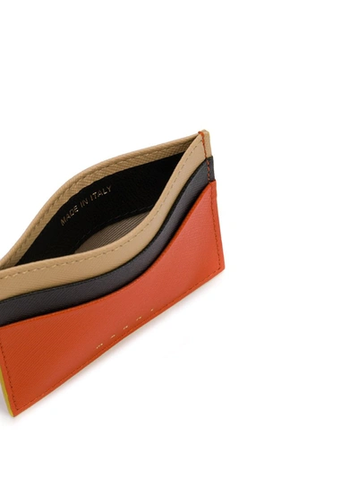 Shop Marni Compact Cardholder In Orange