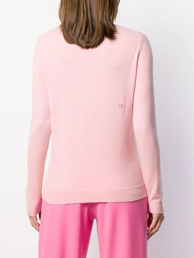 Shop Chinti & Parker Snoopy Intarsia Jumper In Pink