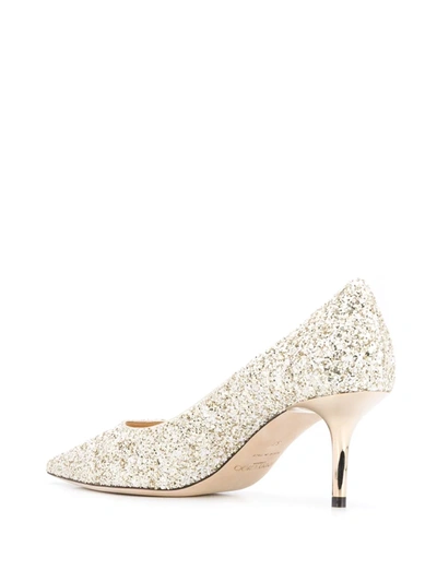 Shop Jimmy Choo Love 65mm Pumps In Gold