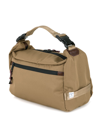 Shop As2ov Large Cordura Dobby 2way Shoulder Bag In Brown