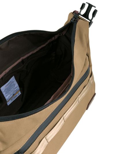 As2ov Large Cordura Dobby 2way Shoulder Bag In Brown