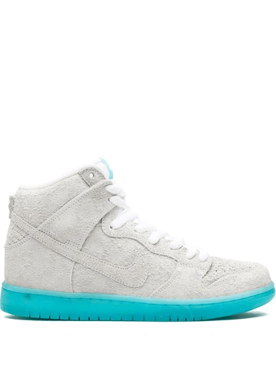 Shop Nike Dunk High Premium Sb Sneakers In Grey