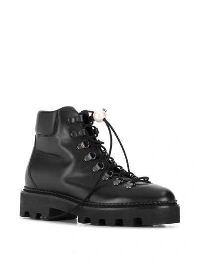 Shop Nicholas Kirkwood Delfi Hiking Boots 15mm In Black