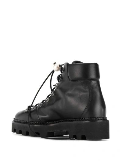 Shop Nicholas Kirkwood Delfi Hiking Boots 15mm In Black