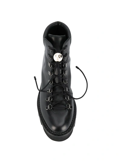 Shop Nicholas Kirkwood Delfi Hiking Boots 15mm In Black