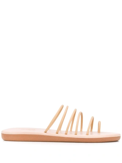 Shop Ancient Greek Sandals Sani Flat Sandals In Neutrals