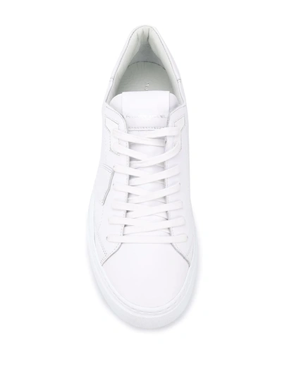 Philippe Model Temple Veau Leather Sneakers In White