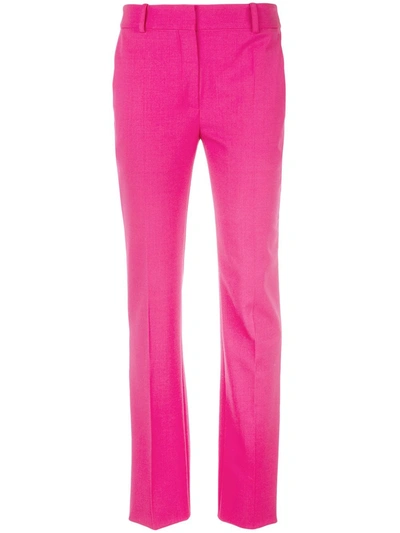Shop Victoria Beckham Slim Fit Trousers In Pink