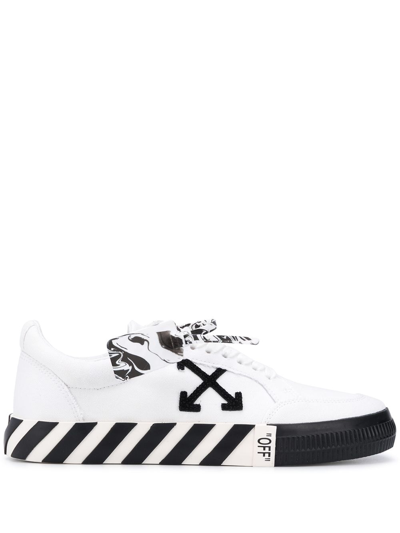 Shop Off-white Vulcanized Low-top Sneakers In White