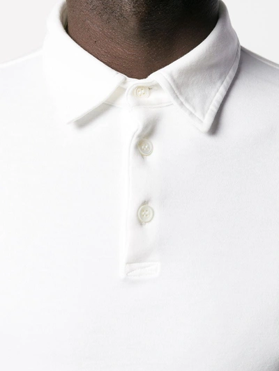 Shop Zanone Polo Shirt Jumper In White