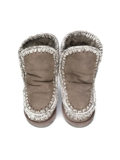 Mou Eskimo Ankle Boots In Grey