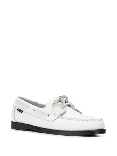 Shop Sebago Classic Boat Shoes In White