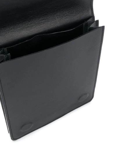 Shop Ami Alexandre Mattiussi Medium Accordion Bag In Black