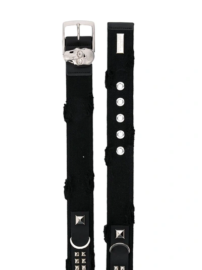 Shop Philipp Plein Double Layered Belt In Black