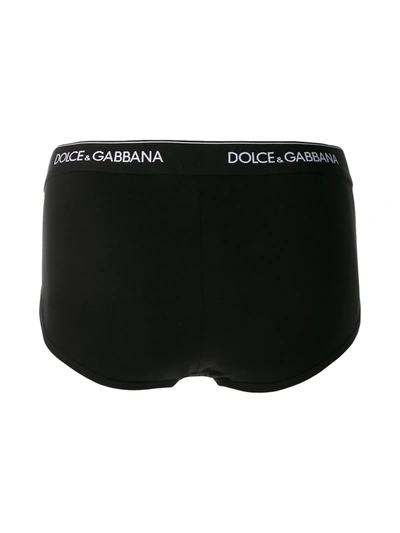 Dolce & Gabbana 'midi Brief' 2-pack Briefs In Black