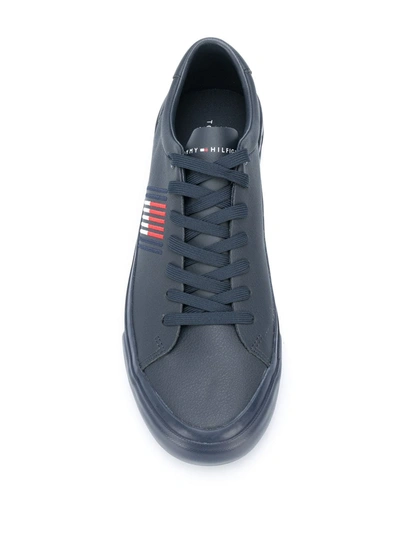 Shop Tommy Hilfiger Signature Low-top Sneakers In Blue