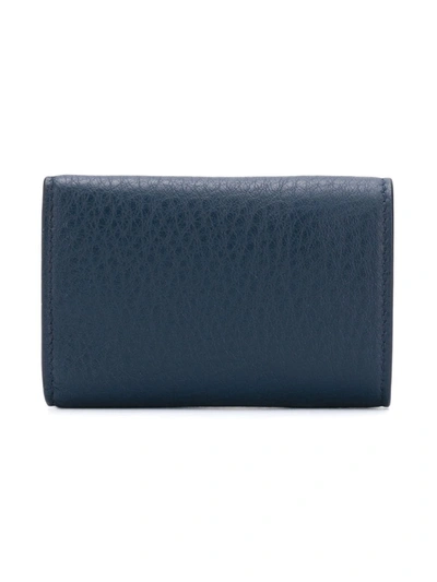 Shop Balenciaga Paper Mini Wallet In Blue