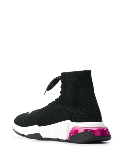 Shop Balenciaga Speed Lace Up Sneakers In Black