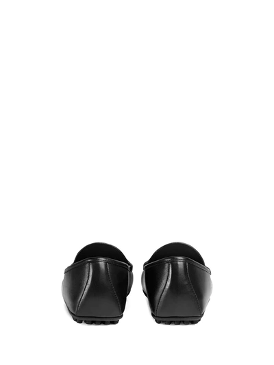 Shop Gucci Signature Driver Shoes In Black