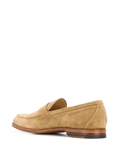 Shop Scarosso Stefano Almond-toe Loafers In Neutrals