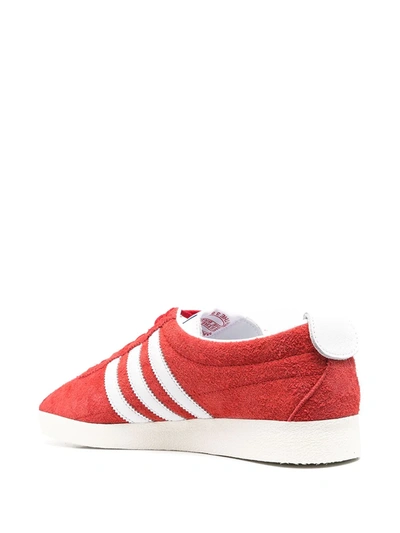 Shop Adidas Originals Low Top Gazelle Vintage Sneakers In Red