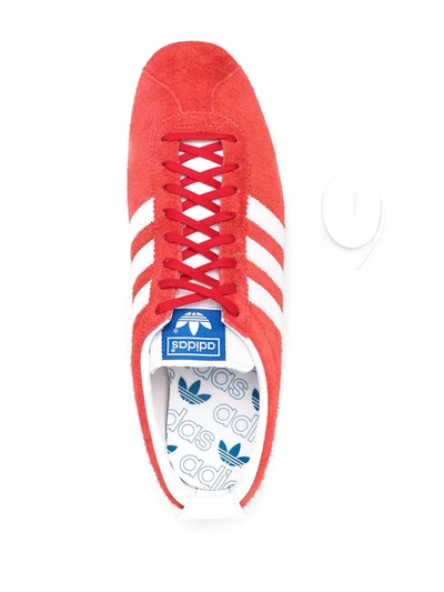 Adidas Originals Gazelle Vintage Sneakers In Red Suede In Red