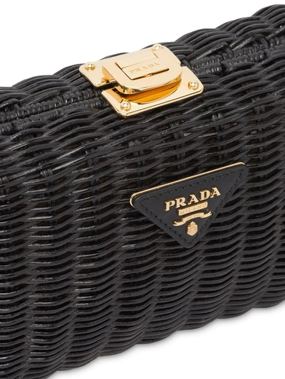 Prada Women's Basket Clutch In Black